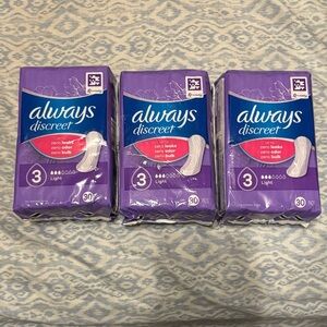 Always Discreet Light Pads - Purple 3 Packs